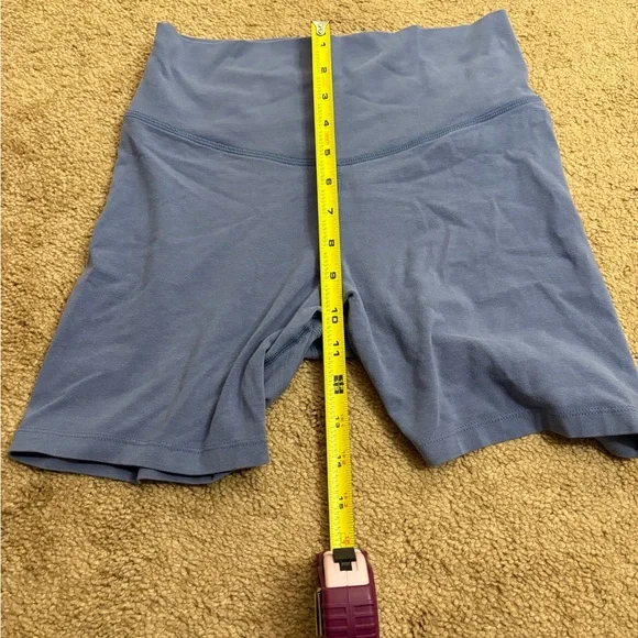 Old Navy Women's Size Small Blue Biker Shorts Workout Gear Athletic - Picture 3 of 7